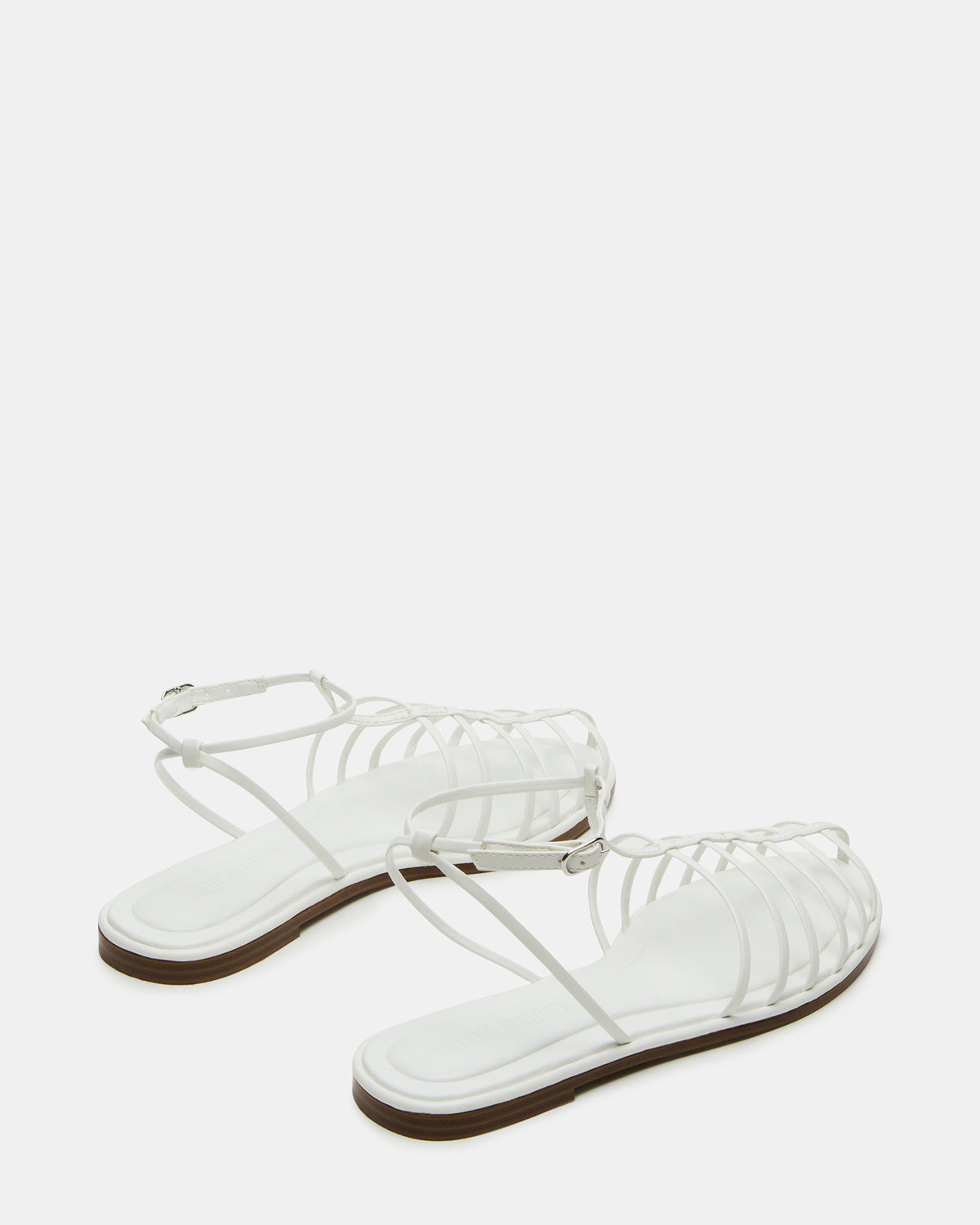 MARIN White Flat Strappy Fisherman Sandal - Steve Madden