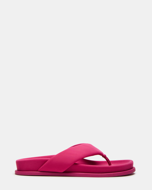 ZINNIA Pink Women's Thong Footbed Sandal - Steve Madden