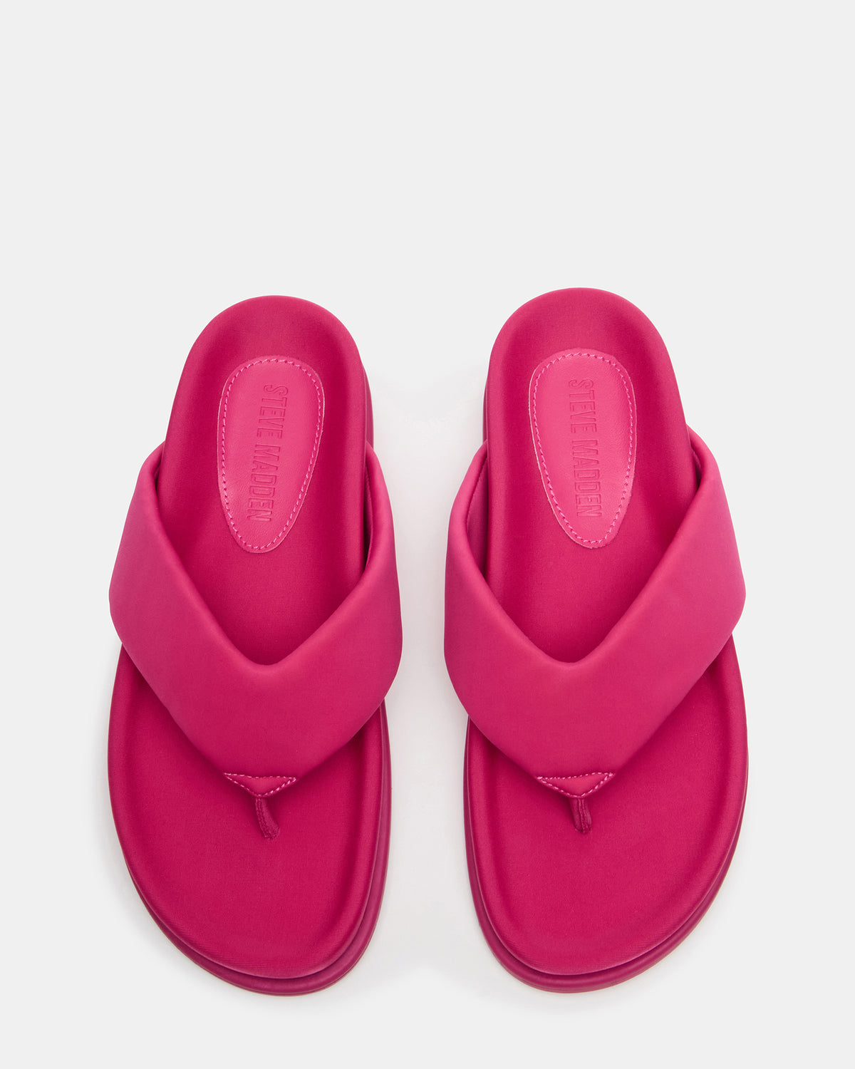 ZINNIA Pink Women's Thong Footbed Sandal - Steve Madden