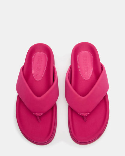 ZINNIA Pink Women's Thong Footbed Sandal - Steve Madden