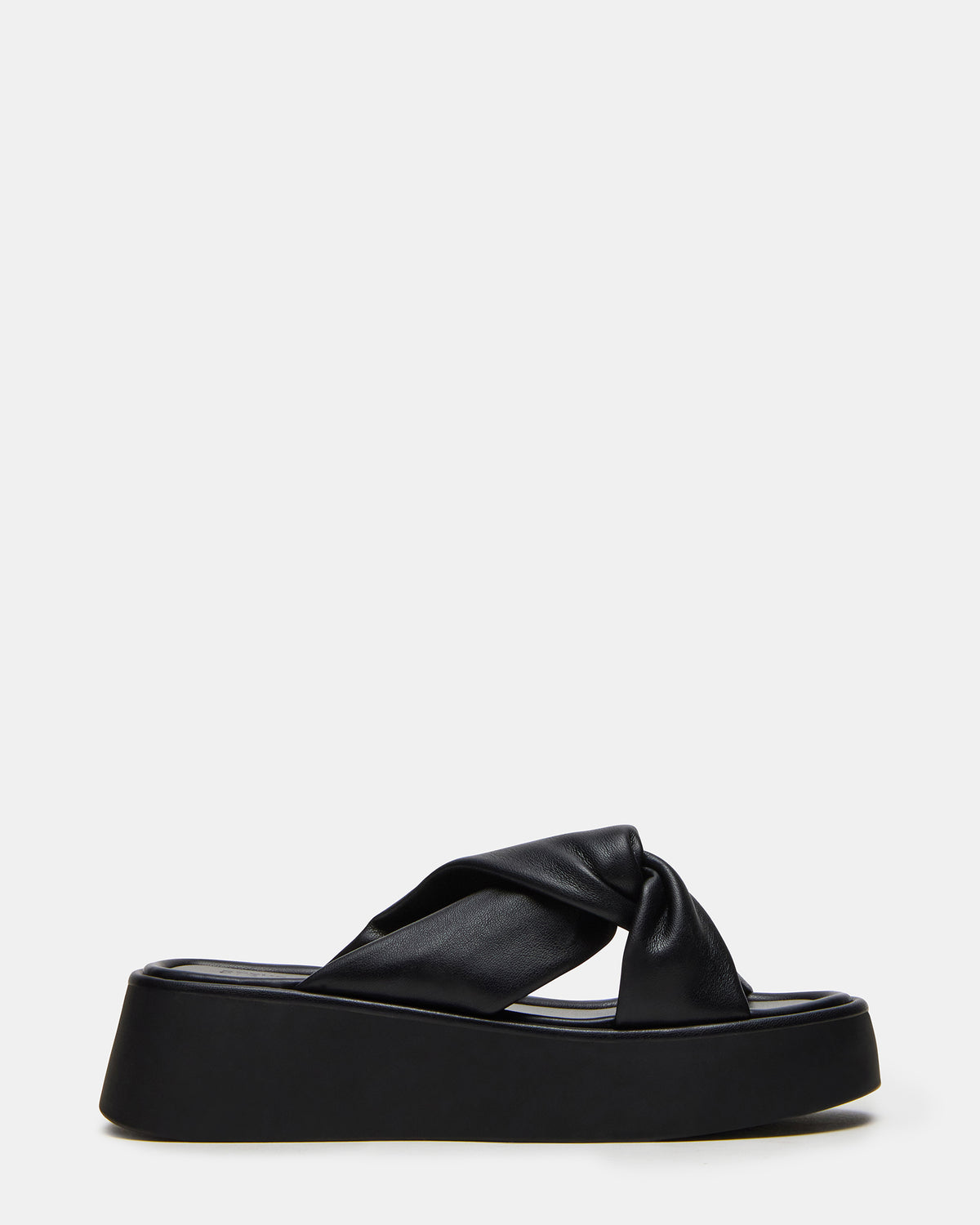 CYRIX Black Women's Platform Slide Sandal - Steve Madden