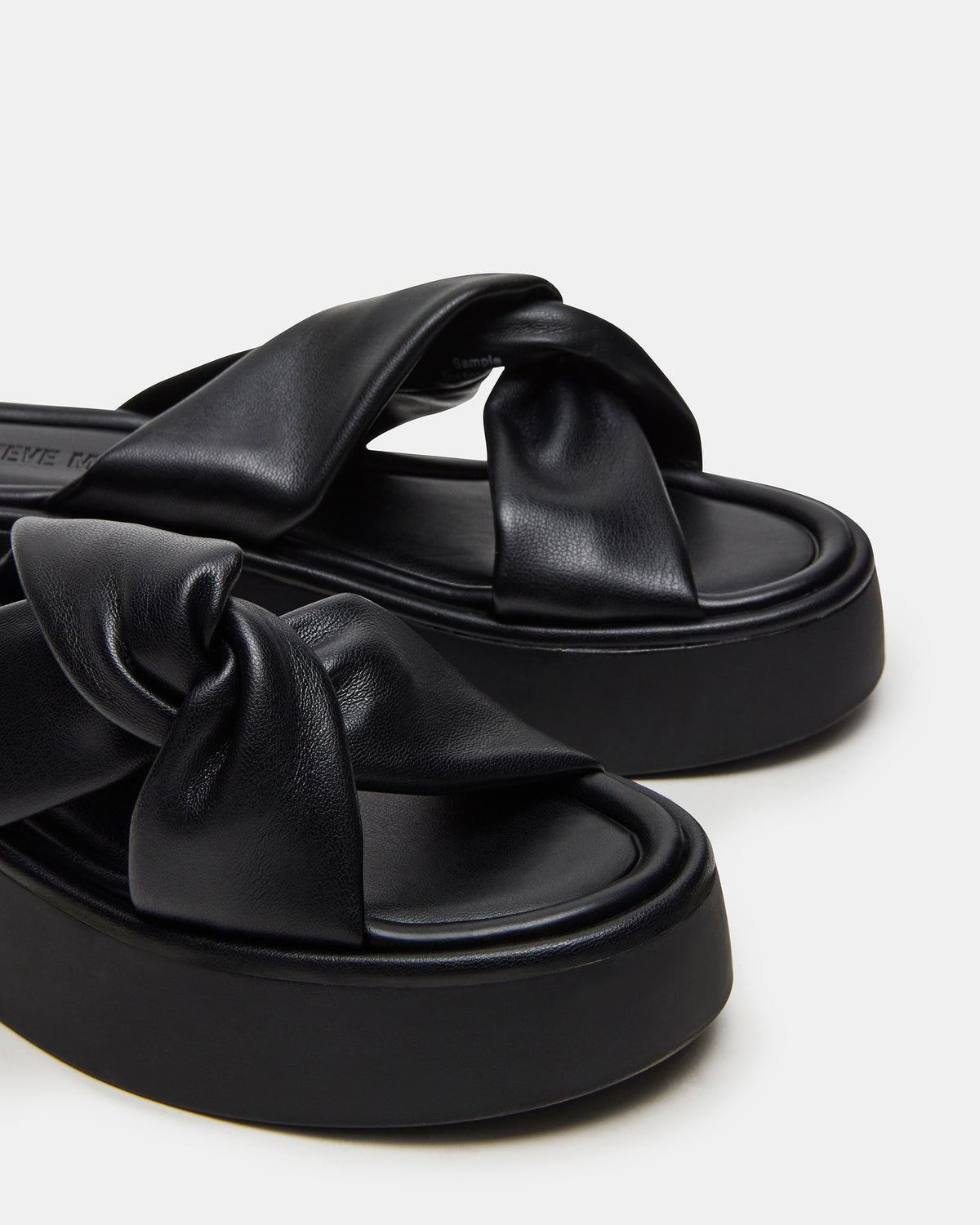 CYRIX Black Women's Platform Slide Sandal - Steve Madden