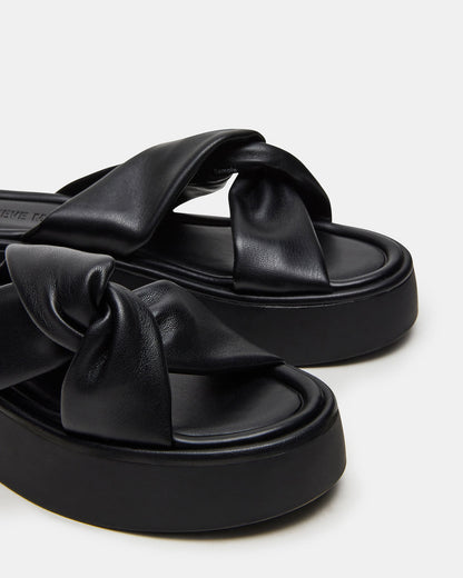 CYRIX Black Women's Platform Slide Sandal - Steve Madden