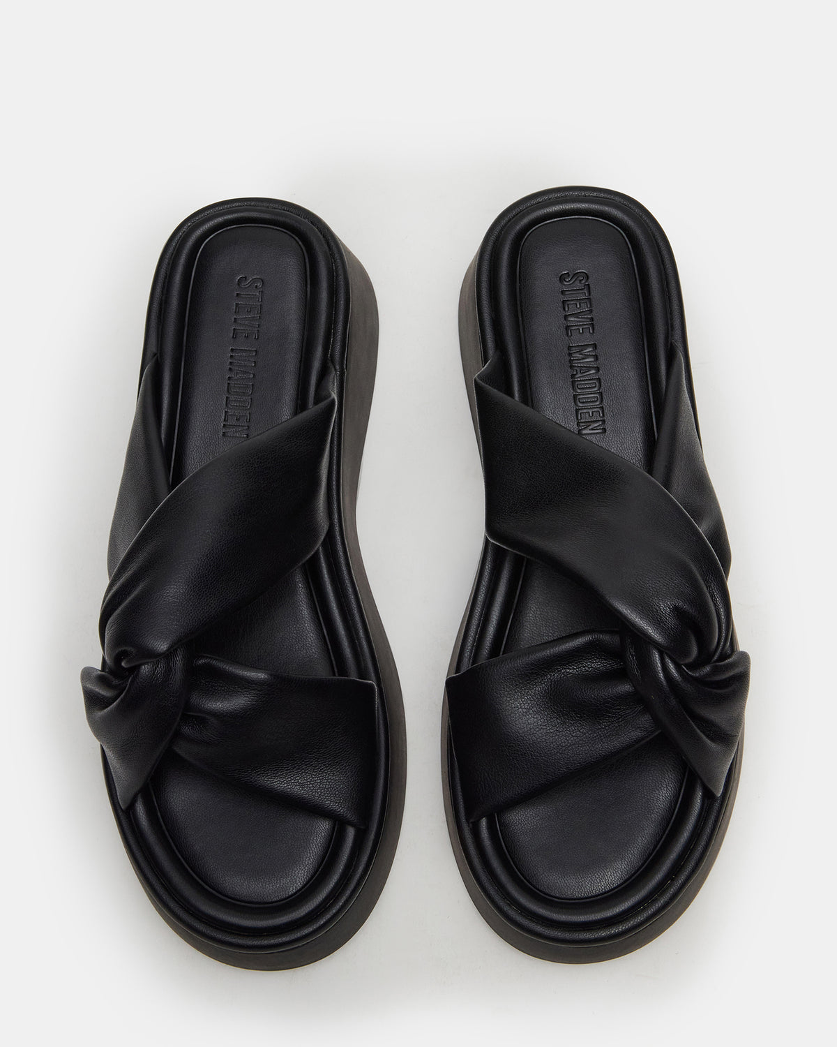 CYRIX Black Women's Platform Slide Sandal - Steve Madden