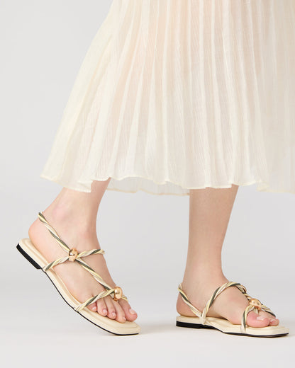 LOCO Bone Multi Women's Strappy Square Toe Sandal - Steve Madden