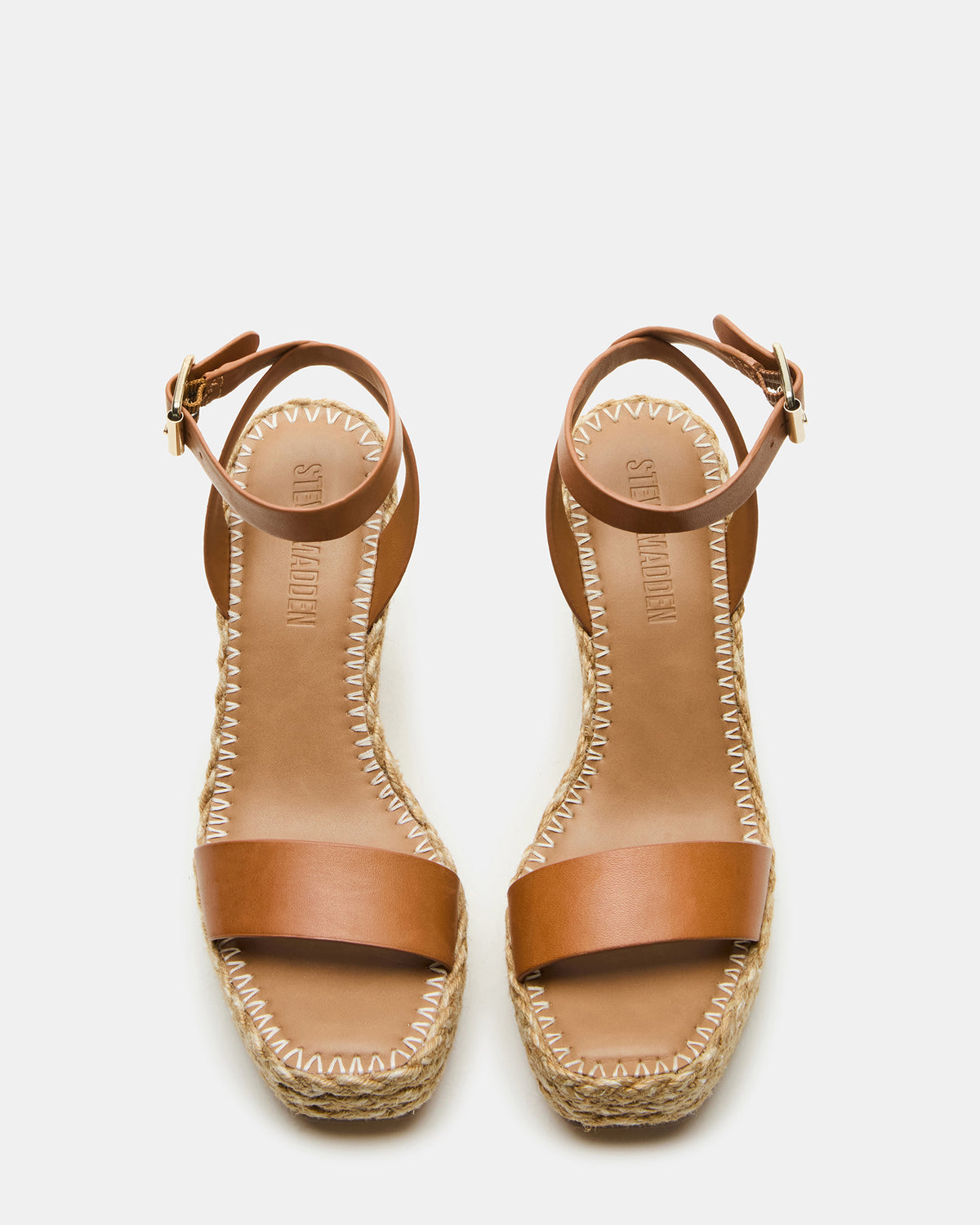 COSMO Tan Leather Rattia Women's Platform Wedge - Steve Madden