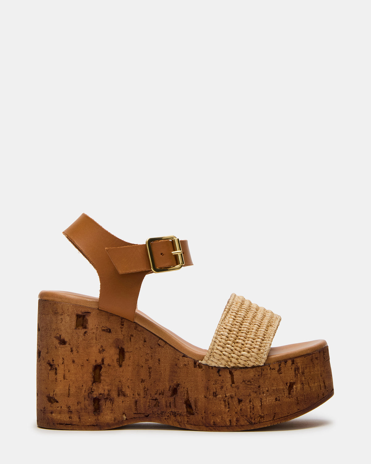 CABERNET Raffia Women's Platform Wedge Sandal - Steve Madden