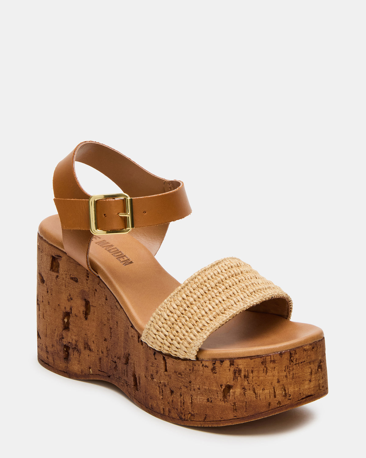 CABERNET Raffia Women's Platform Wedge Sandal - Steve Madden