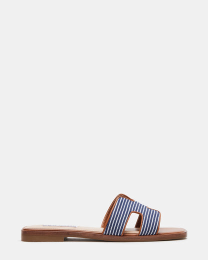 HADYN Navy Multi Sandal | Women's Designer Sandals - Steve Madden