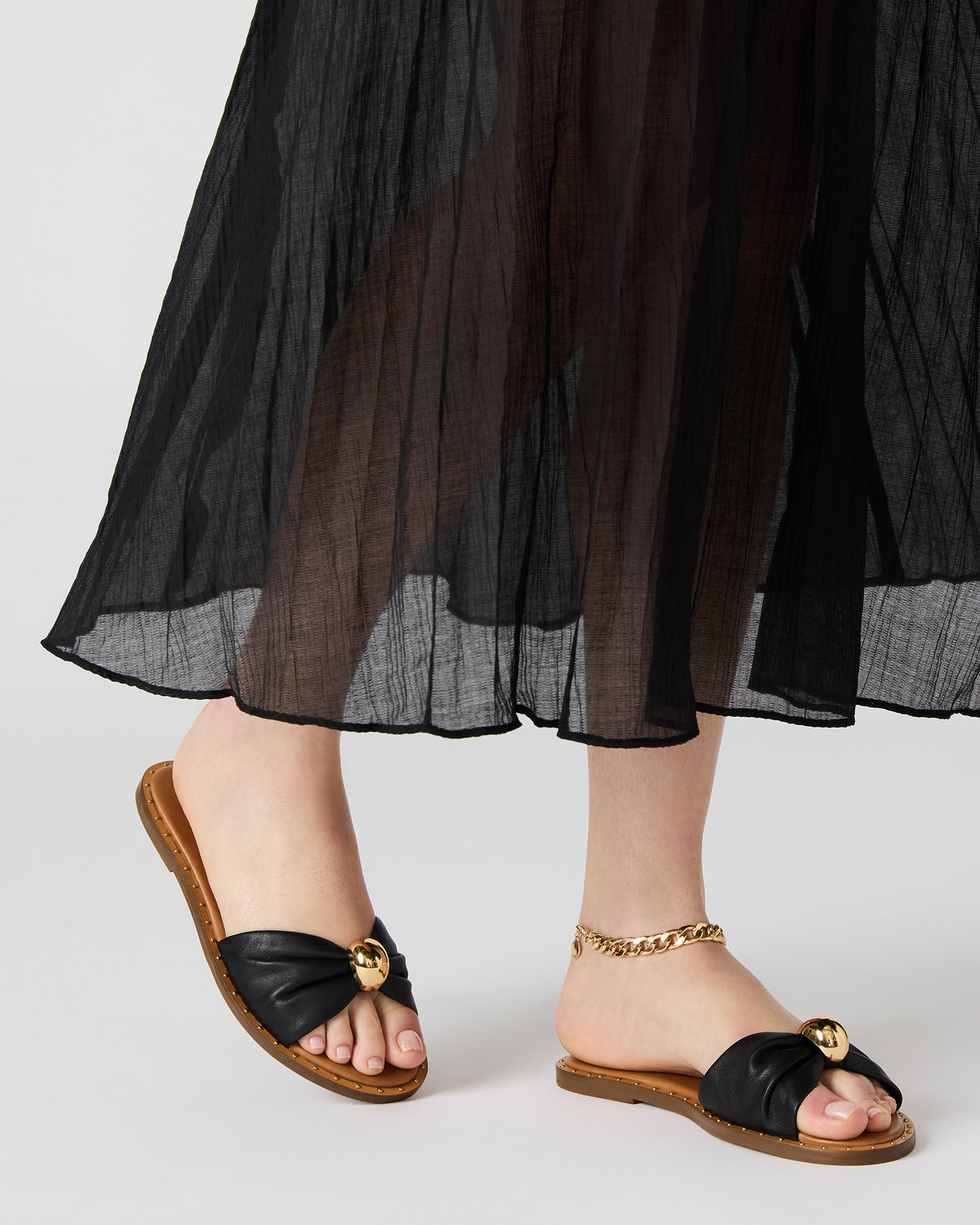 DIPSY Terracotta Conch Slide Rounded Toe Women's Sandal - Steve Madden