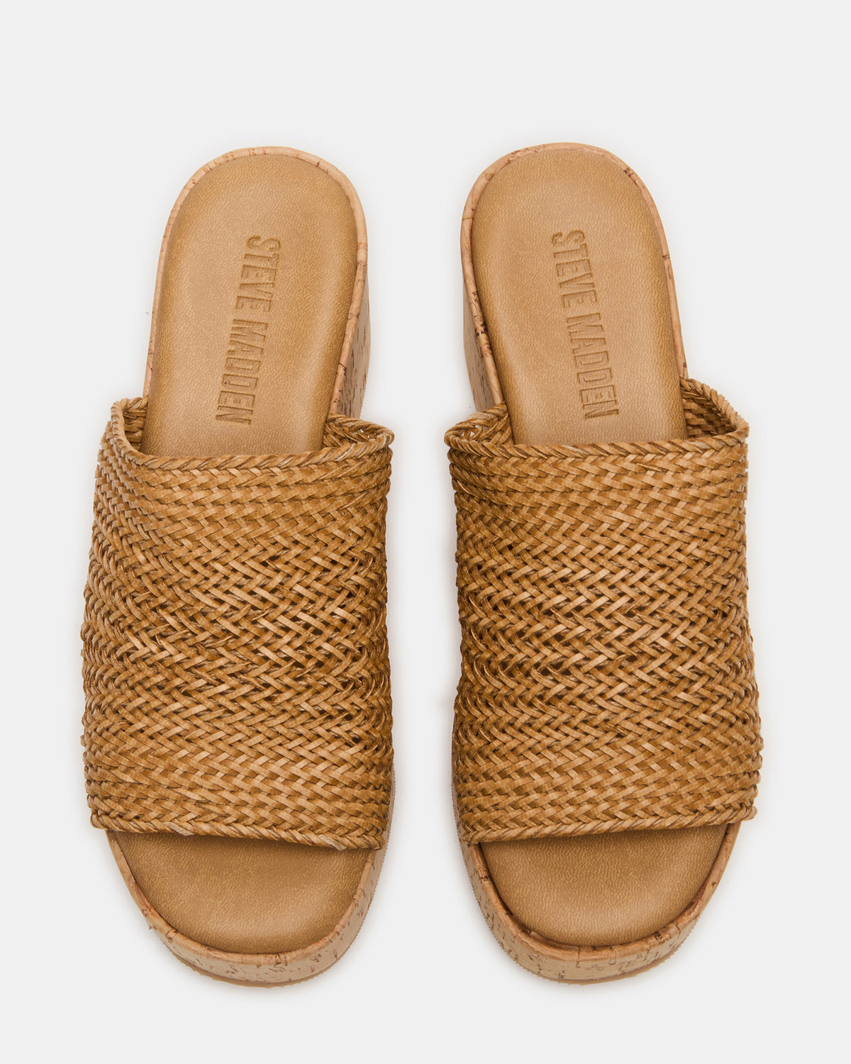 COASTAL Raffia Platform Wedge Mule Women's Sandal - Steve Madden