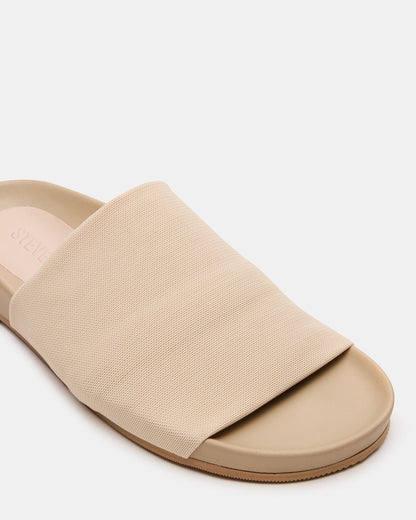 SANSA Tan Flatform Footbed Slide Women's Sandal - Steve Madden