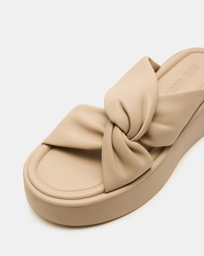 CYRIX Taupe Women's Platform Slide Sandal - Steve Madden
