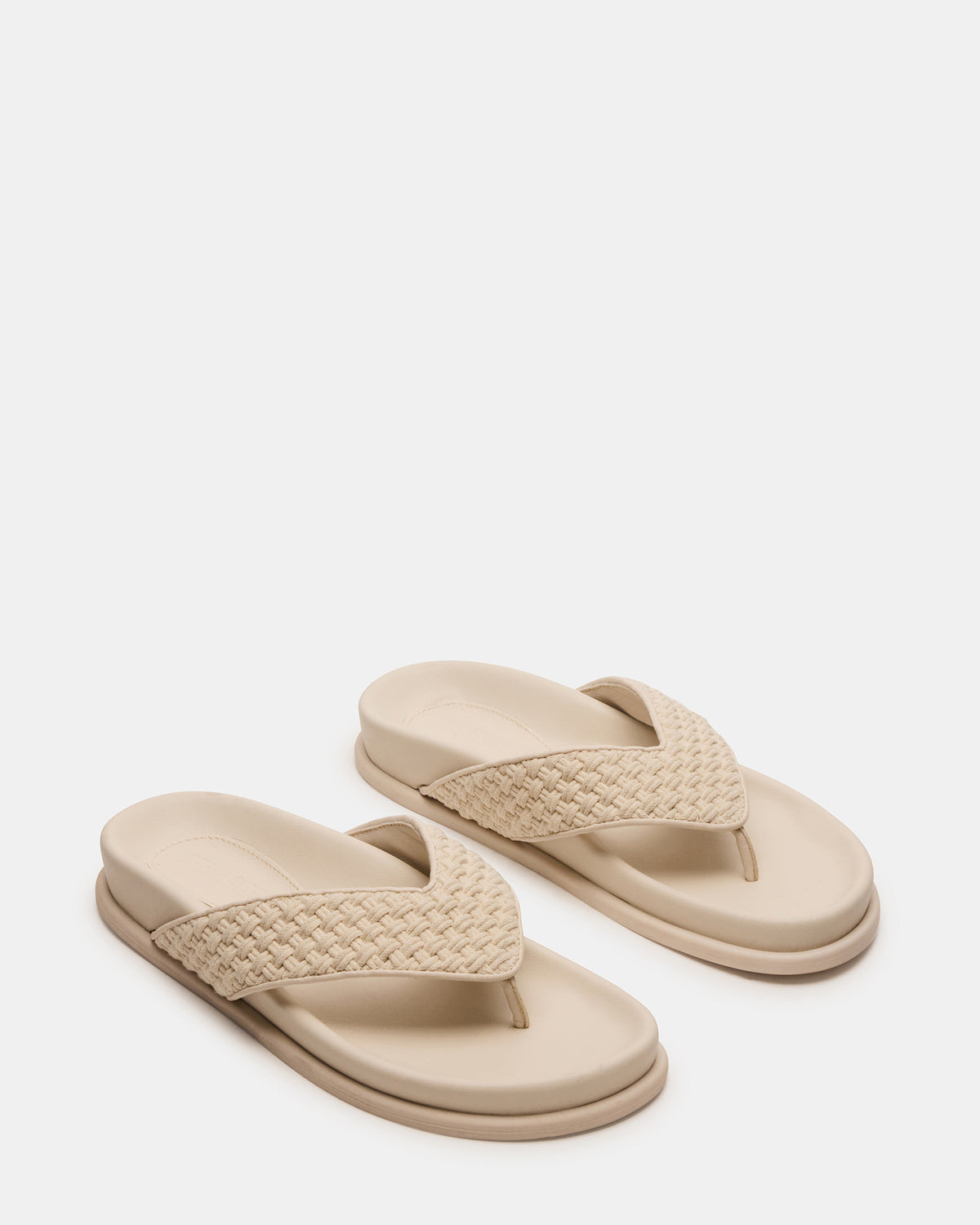 ZINNIA Bone Multi Women's Thong Footbed Sandal - Steve Madden