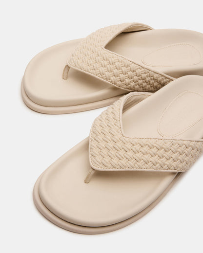 ZINNIA Bone Multi Women's Thong Footbed Sandal - Steve Madden
