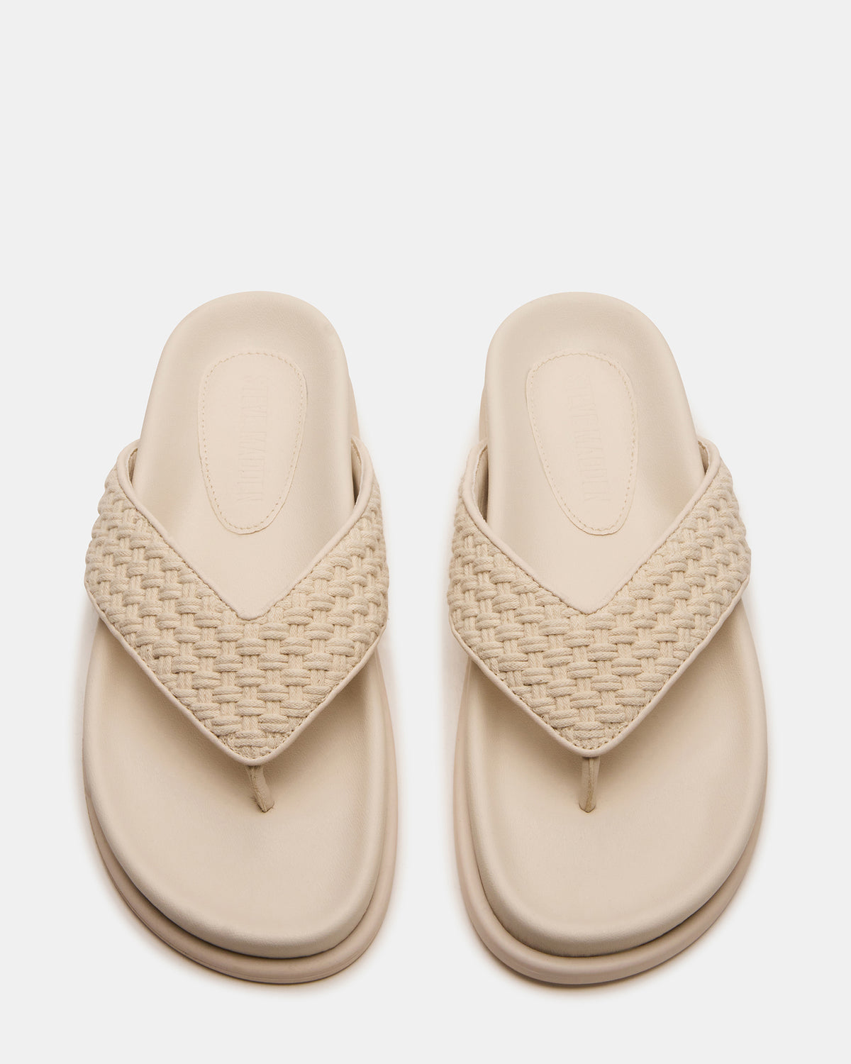 ZINNIA Bone Multi Women's Thong Footbed Sandal - Steve Madden