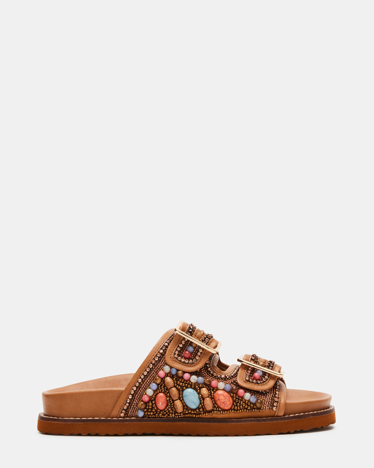 CABO Multi Beaded Footbed Slide | Women's Sandals - Steve Madden