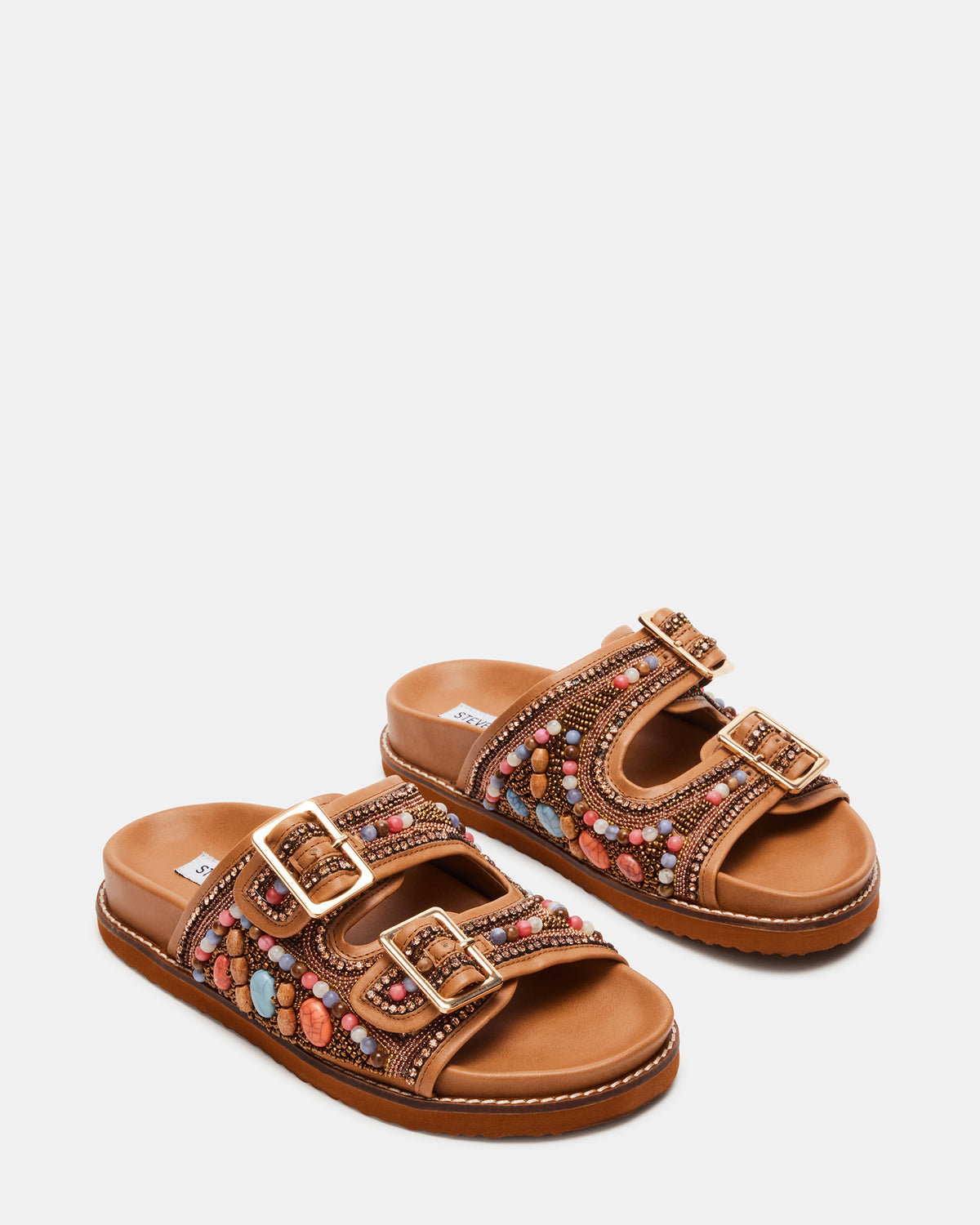 CABO Multi Beaded Footbed Slide | Women's Sandals - Steve Madden