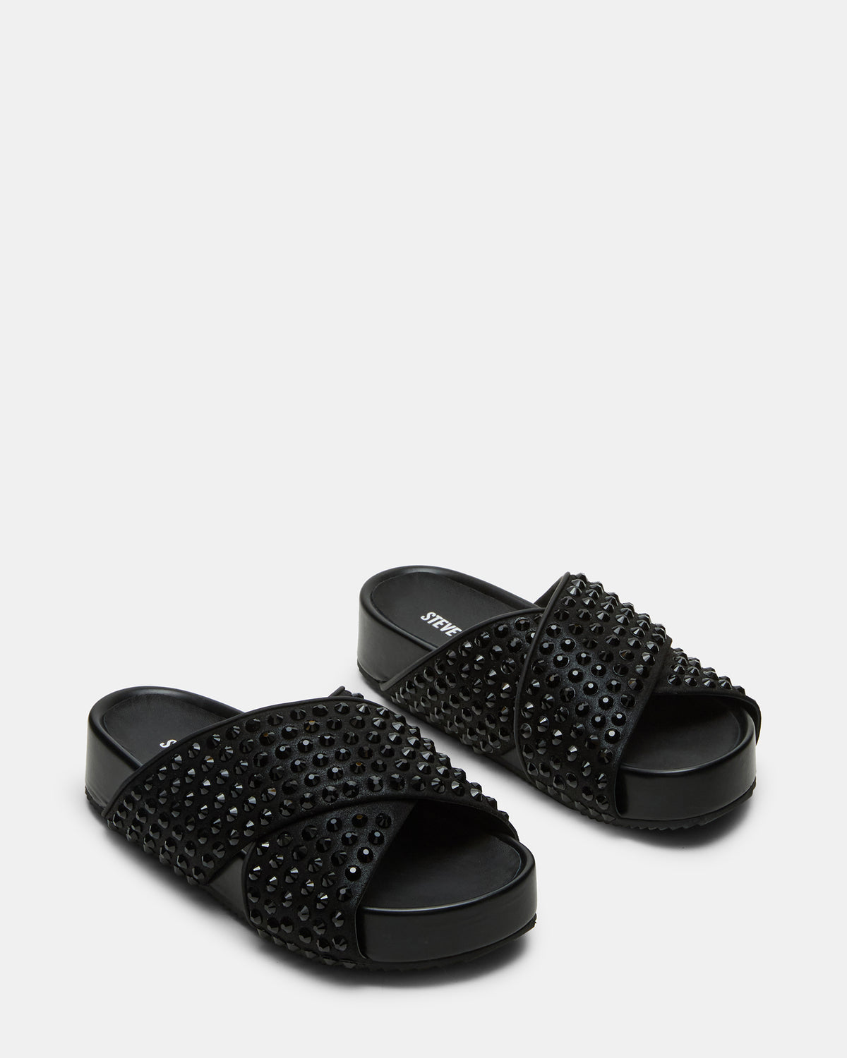 AVENDRA Black Multi Flatform Slide Women's Sandal - Steve Madden