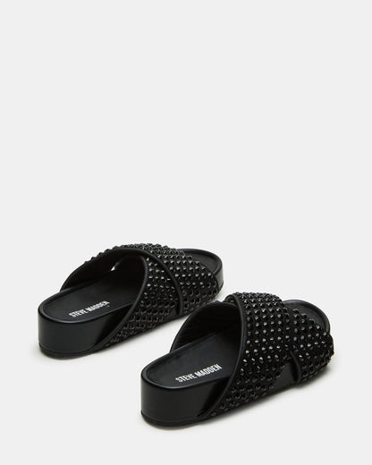 AVENDRA Black Multi Flatform Slide Women's Sandal - Steve Madden