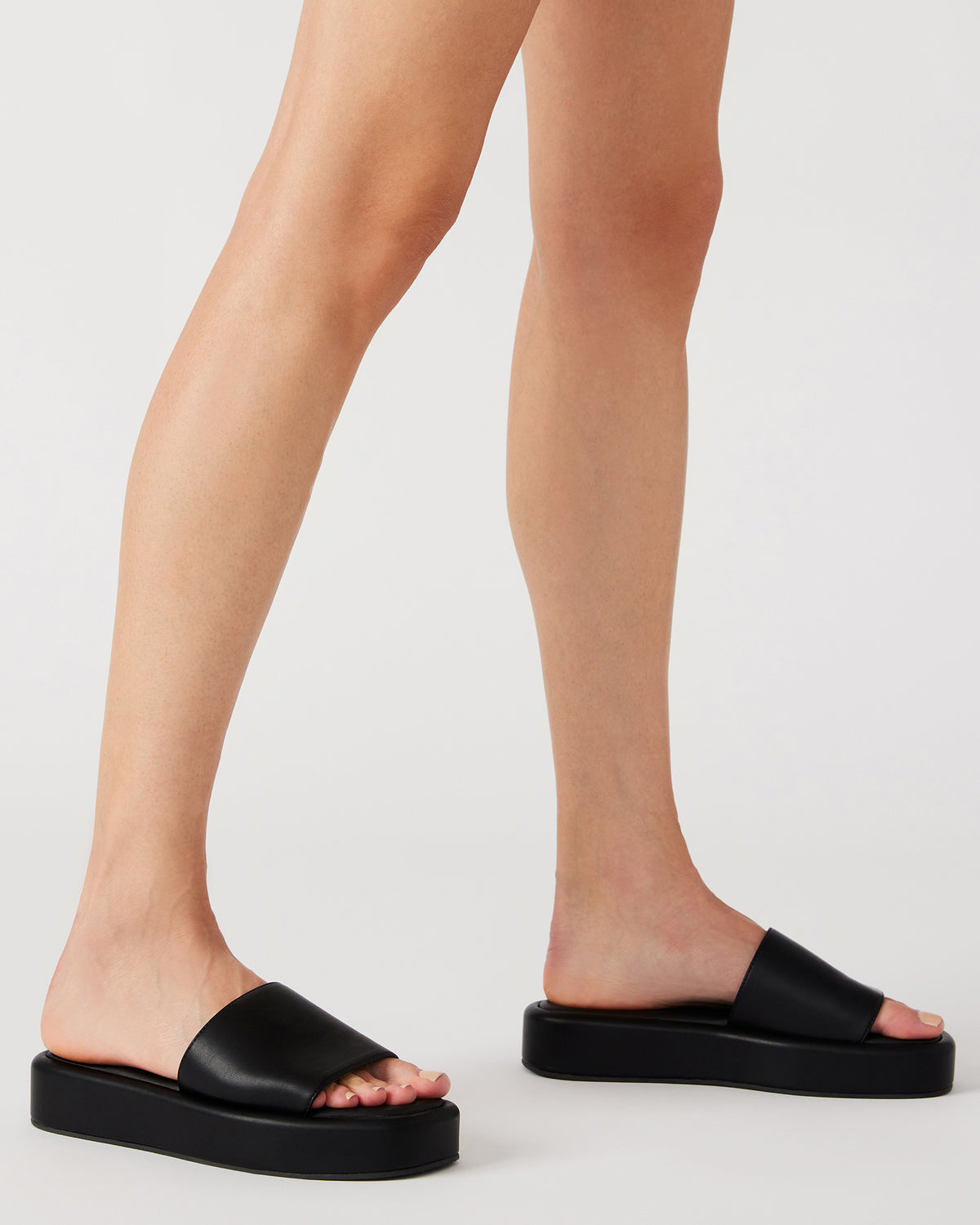 BEACHY Quilted Pistachio Platform Slide Women's Sandal - Steve Madden