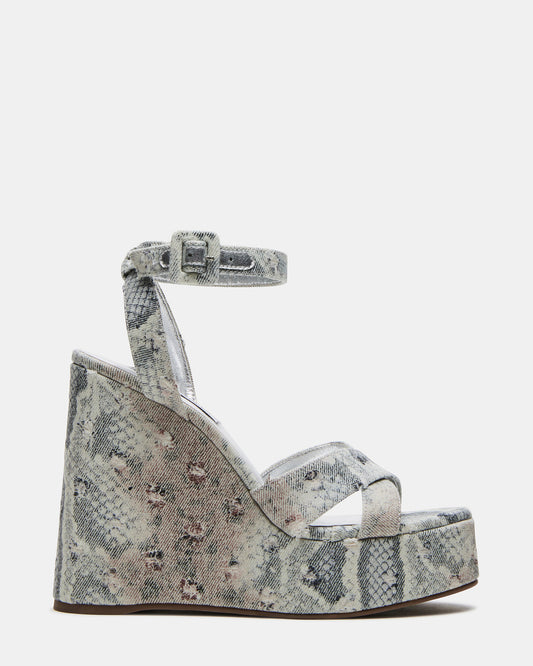 PINNACLE Multi Snake Women's Platform Wedge Sandal - Steve Madden