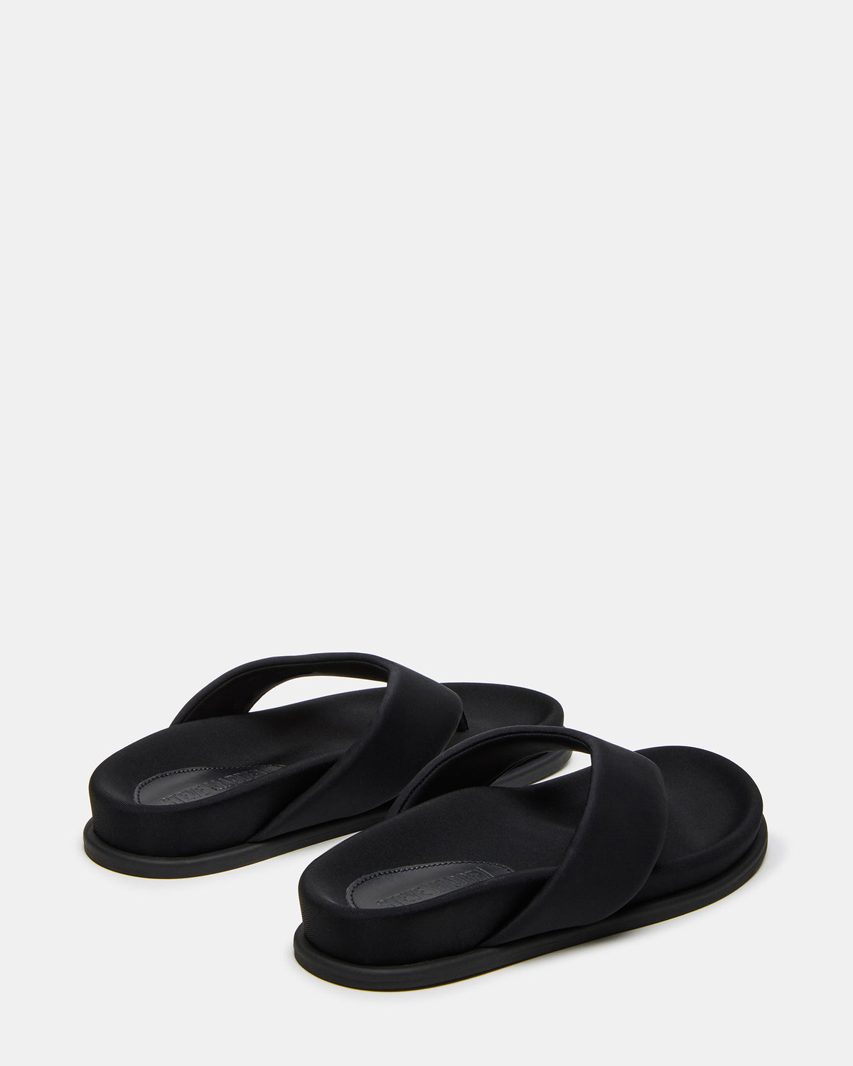 ZINNIA Black Women's Thong Footbed Sandal - Steve Madden