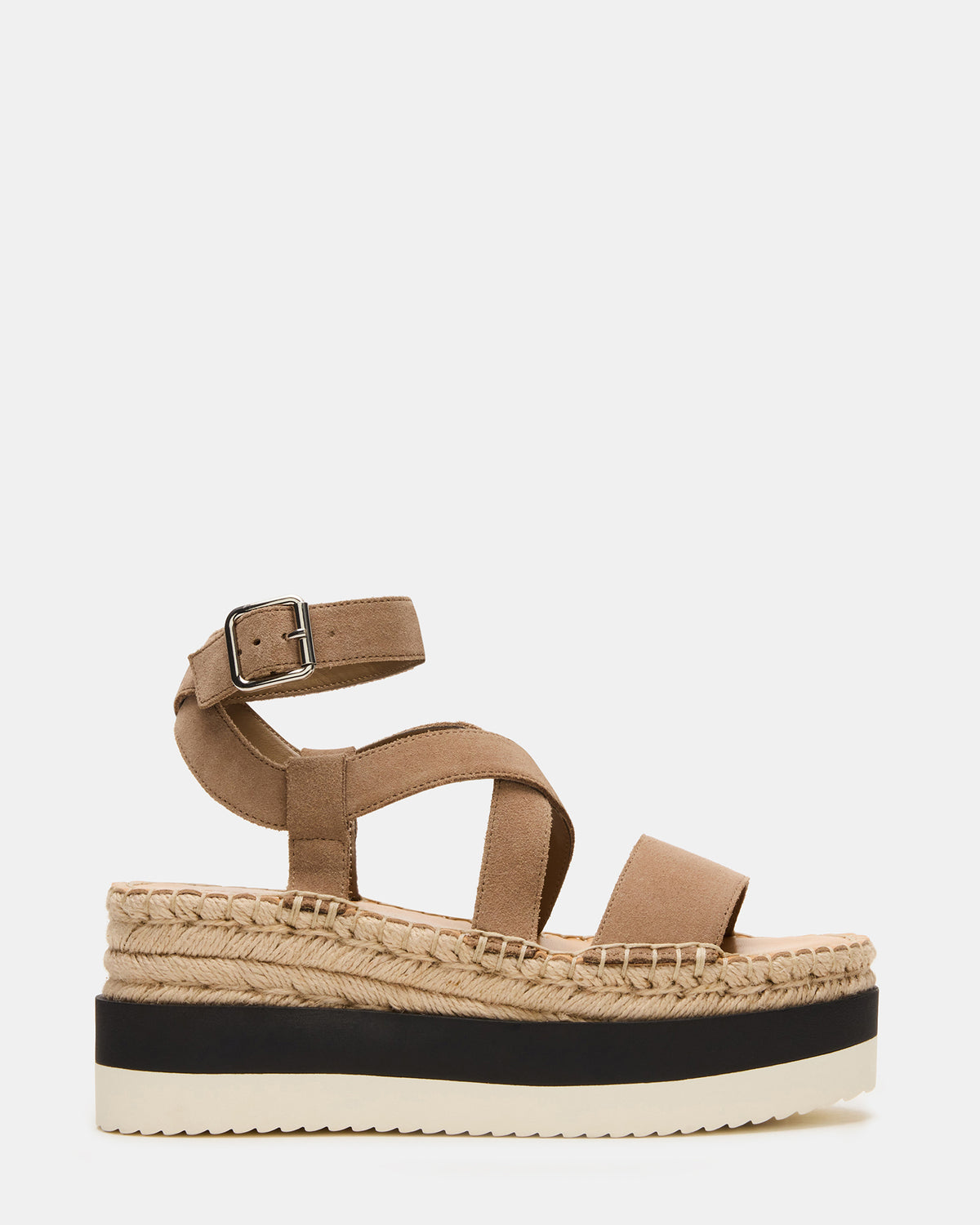 SOREN Taupe Suede Women's Espadrille Sandal - Steve Madden