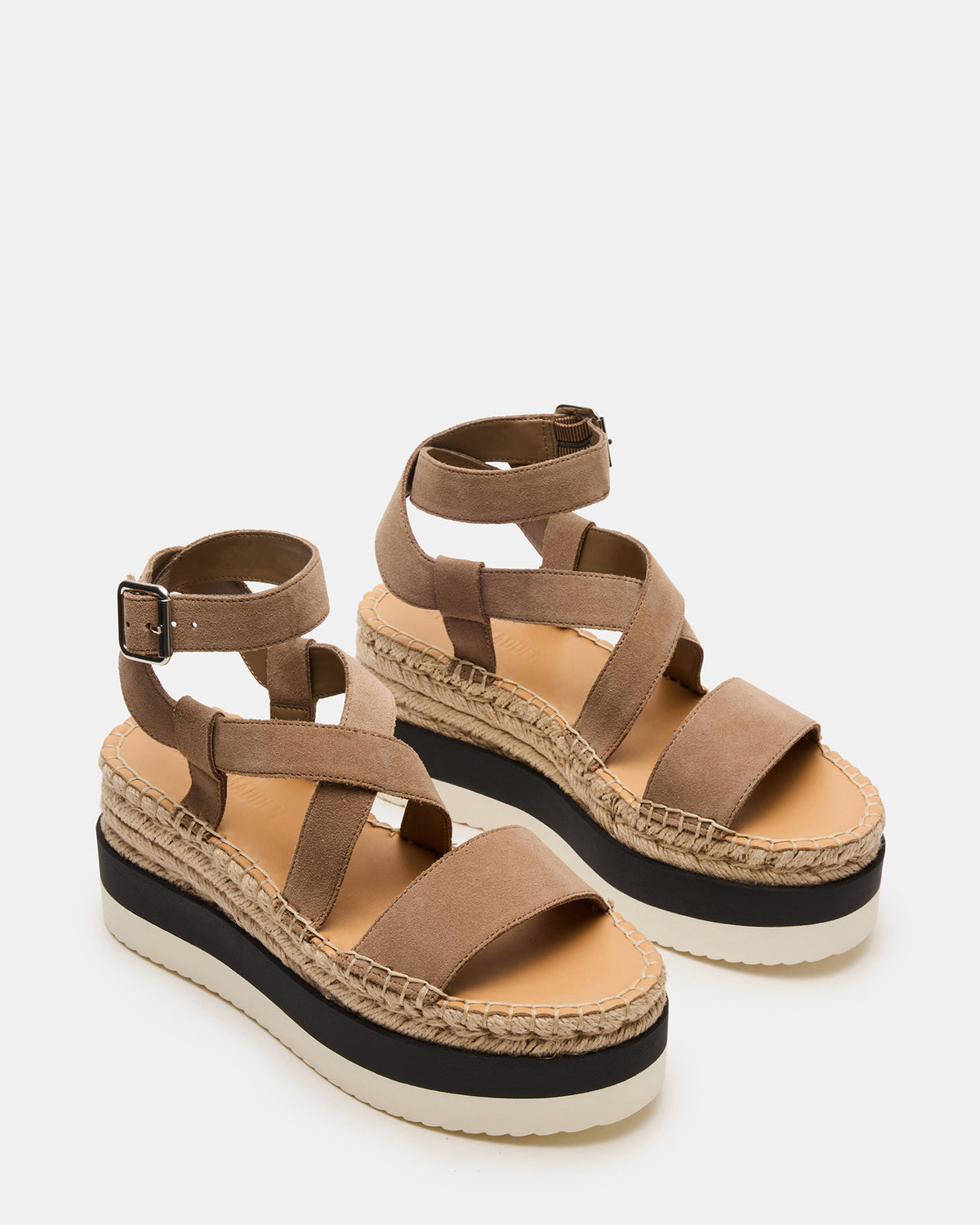 SOREN Taupe Suede Women's Espadrille Sandal - Steve Madden