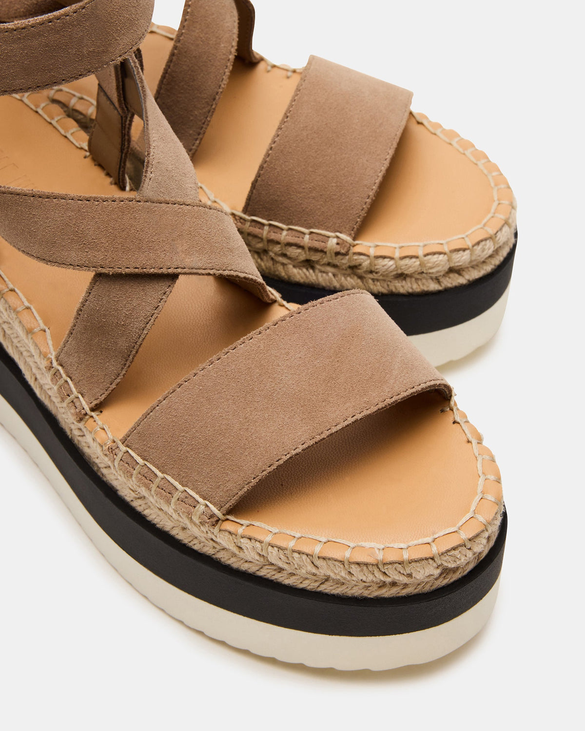 SOREN Taupe Suede Women's Espadrille Sandal - Steve Madden