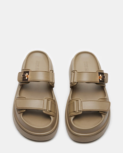 BIGSCHMONA JELLY Olive Women's Platform Slide Sandal - Steve Madden