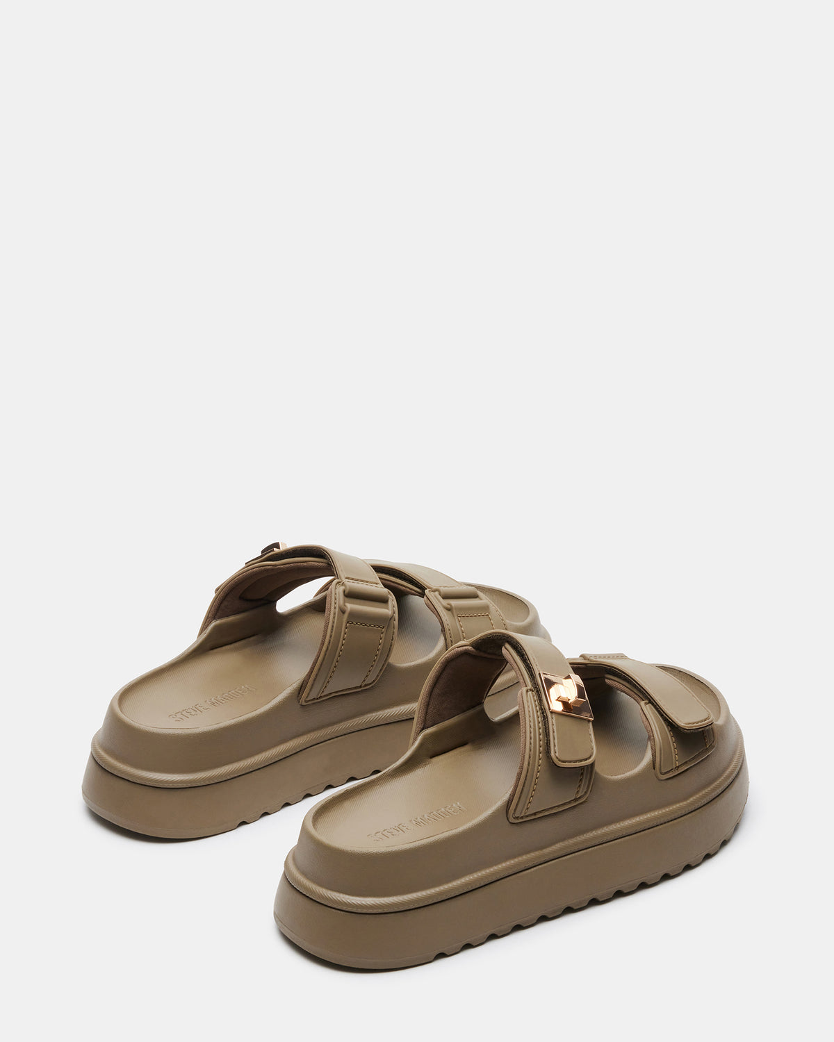 BIGSCHMONA JELLY Olive Women's Platform Slide Sandal - Steve Madden