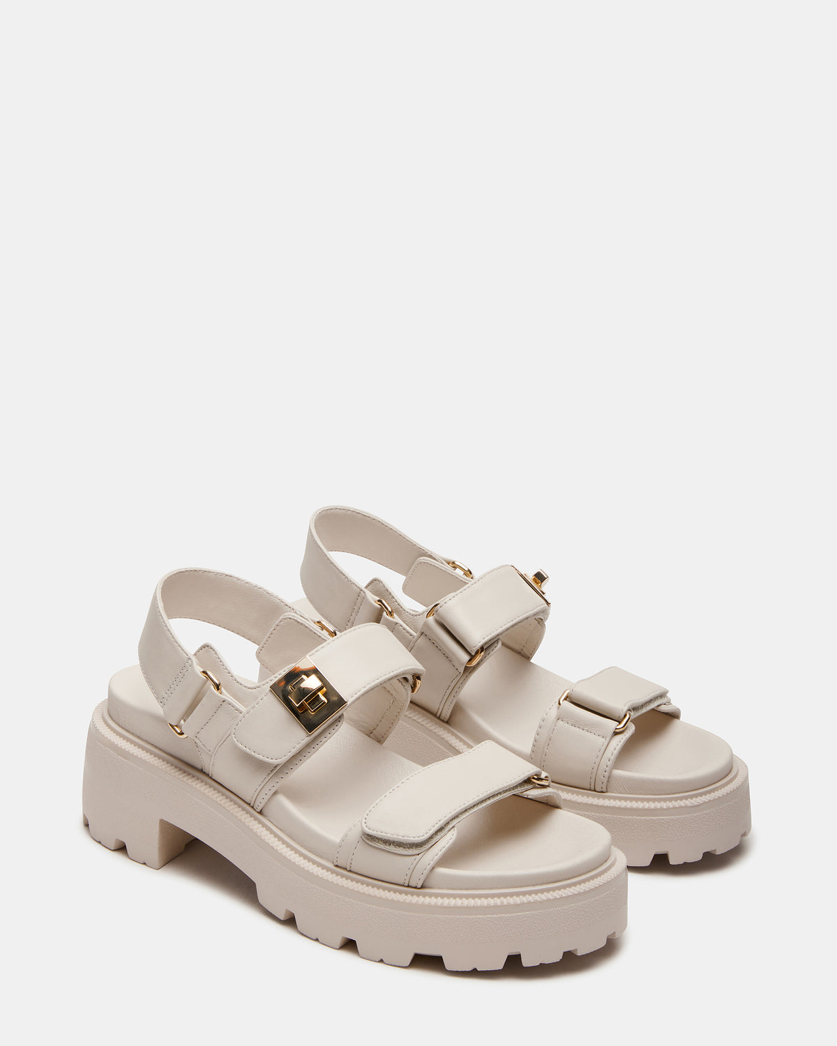 SUPERMONA Bone Leather Women's Platform Sandal - Steve Madden