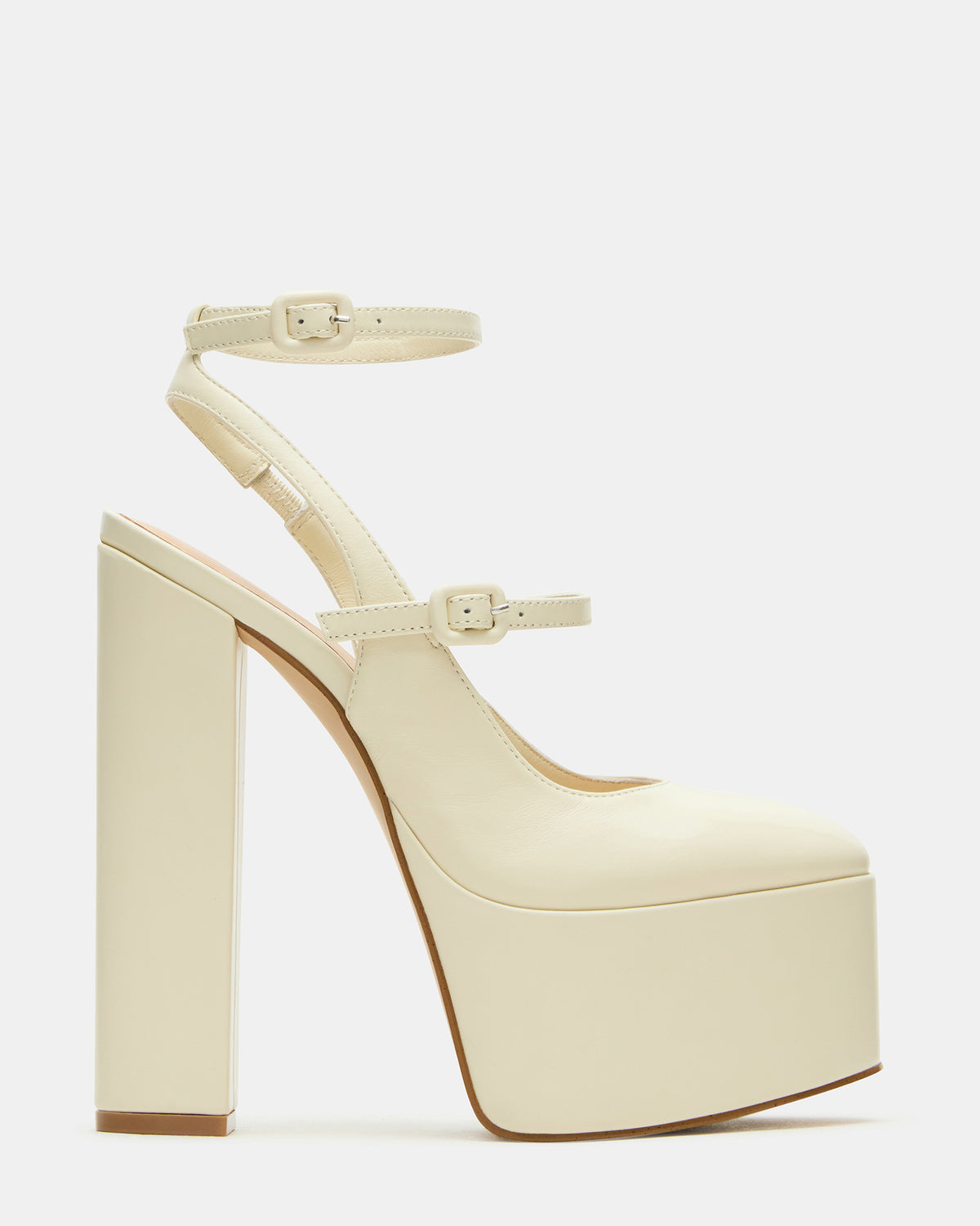 SCOTLYN Bone Leather Women's Platform Block Heel - Steve Madden
