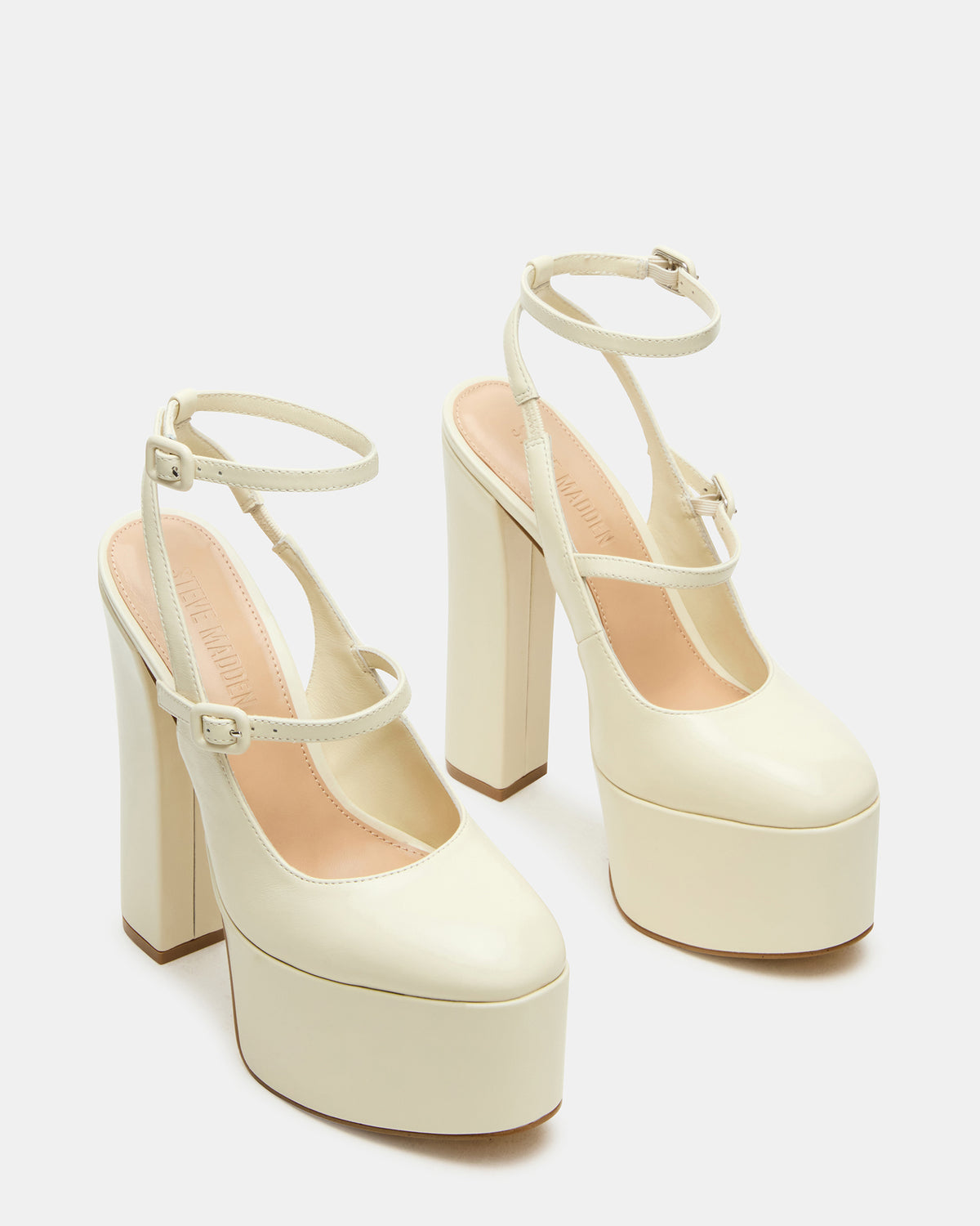 SCOTLYN Bone Leather Women's Platform Block Heel - Steve Madden