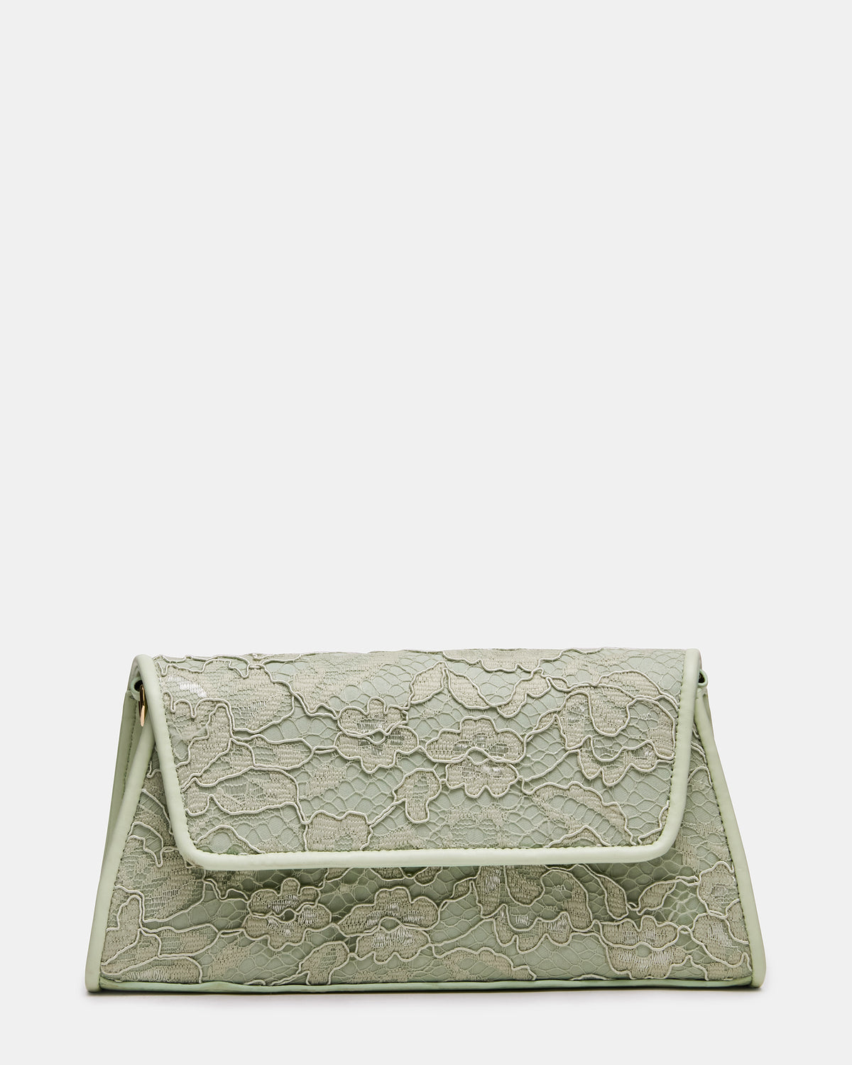 AVANT Bag Pistachio French Binding Trapezoid Crossbody Clutch Handbag - Steve Madden