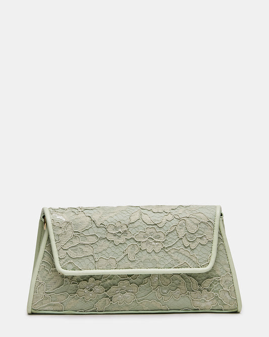 AVANT Bag Pistachio French Binding Trapezoid Crossbody Clutch Handbag - Steve Madden