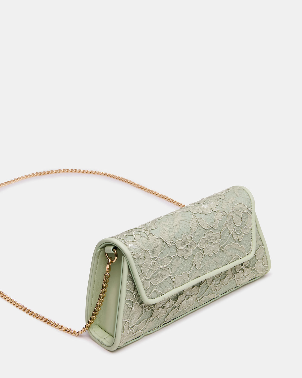 AVANT Bag Pistachio French Binding Trapezoid Crossbody Clutch Handbag - Steve Madden