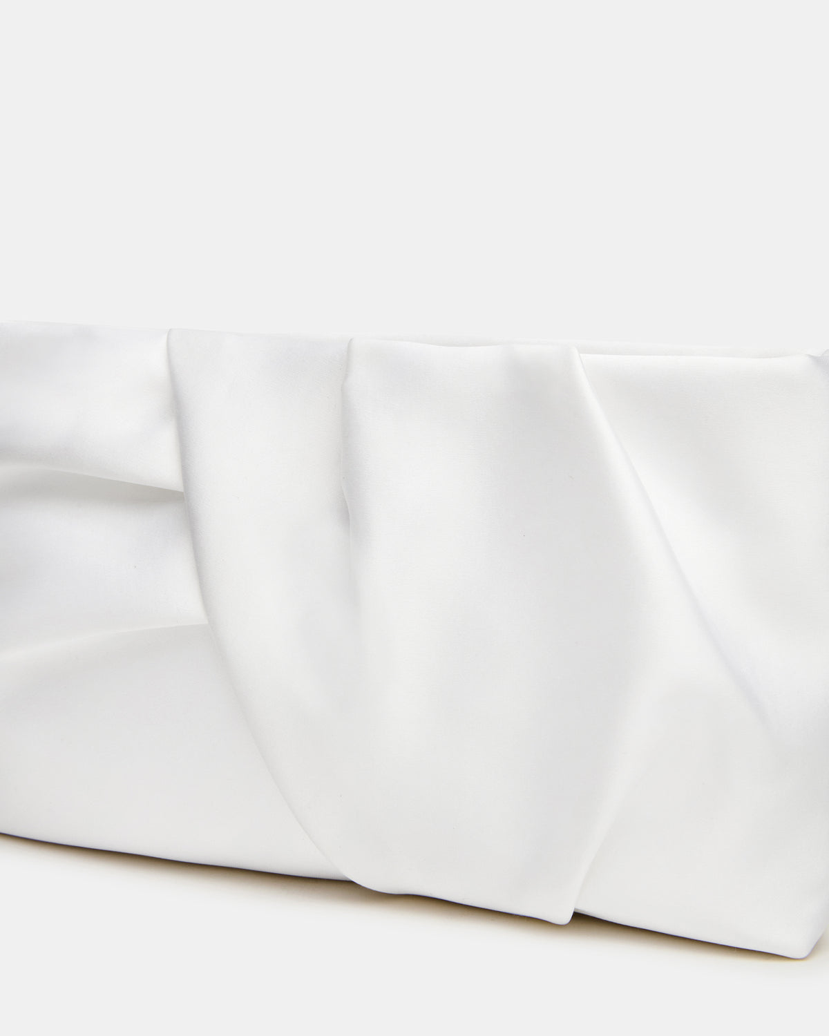 LILIA Bag White Elongated Pleated Crossbody Clutch Handbag - Steve Madden