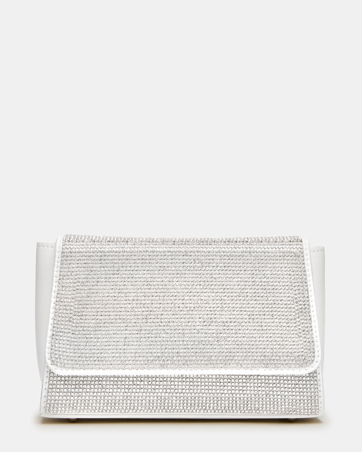 EVELINA Bag Rhinestones Angular Rhinestone Embellished Crossbody Mini Clutch Handbag - Steve Madden