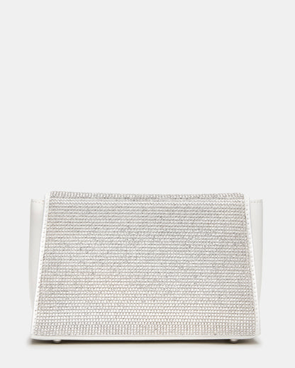 EVELINA Bag Rhinestones Angular Rhinestone Embellished Crossbody Mini Clutch Handbag - Steve Madden
