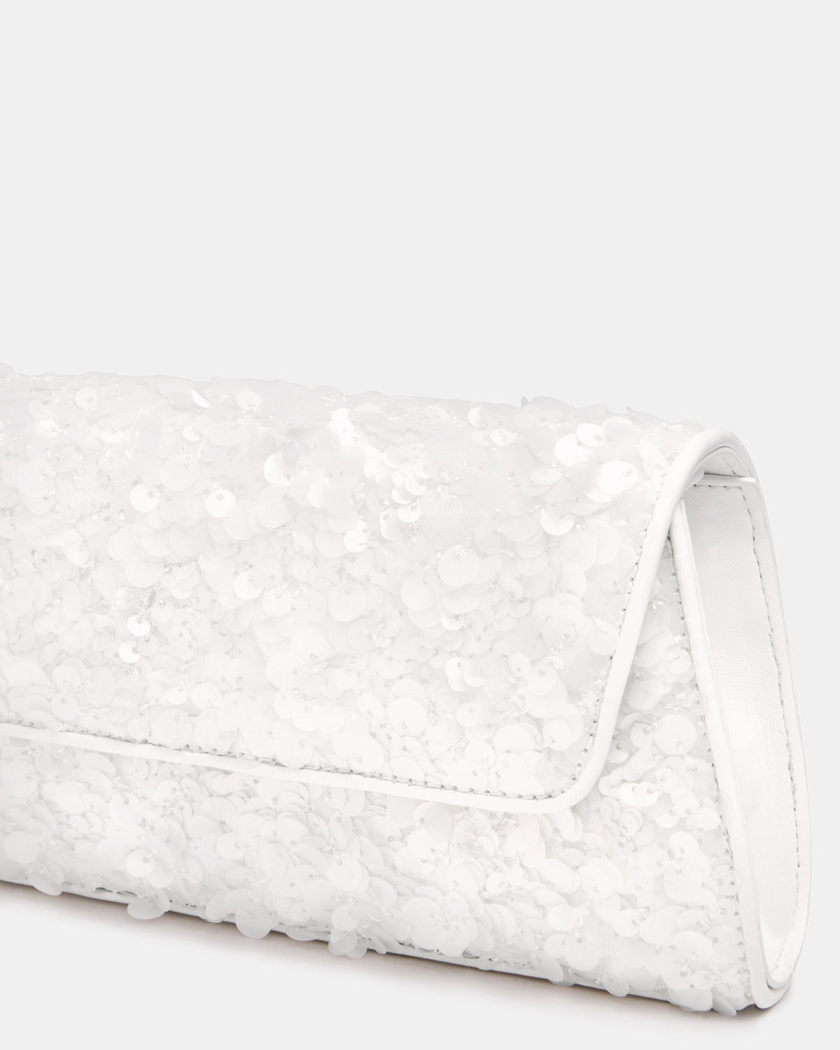 AVANT Bag Sequin French Binding Trapezoid Crossbody Clutch Handbag - Steve Madden