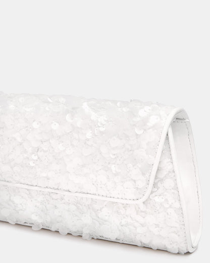 AVANT Bag Sequin French Binding Trapezoid Crossbody Clutch Handbag - Steve Madden