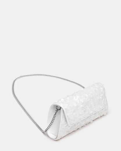 AVANT Bag Sequin French Binding Trapezoid Crossbody Clutch Handbag - Steve Madden
