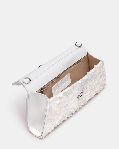 AVANT Bag Sequin French Binding Trapezoid Crossbody Clutch Handbag - Steve Madden