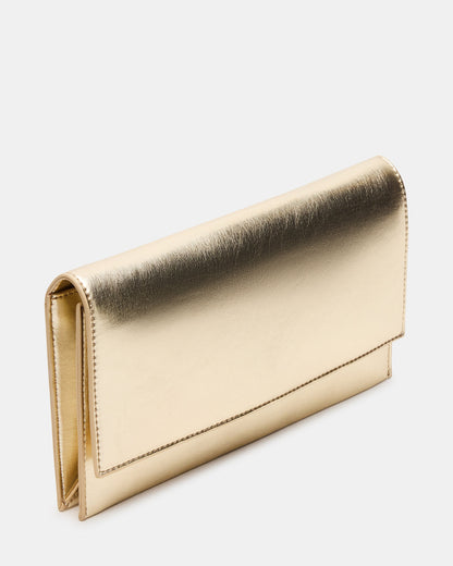 JULIANA Bag Gold Women's Crossbody Clutch Handbag - Steve Madden
