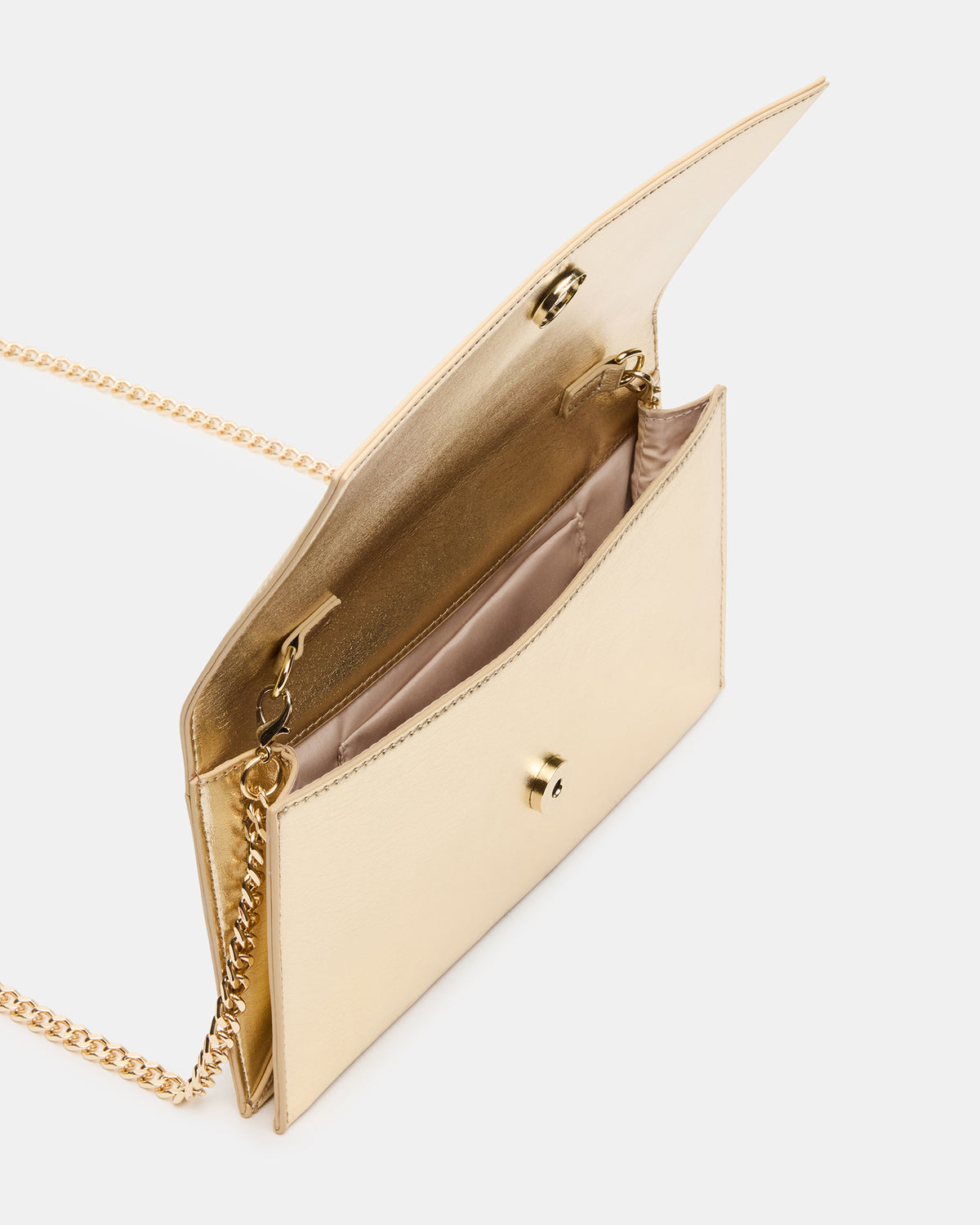 JULIANA Bag Gold Women's Crossbody Clutch Handbag - Steve Madden