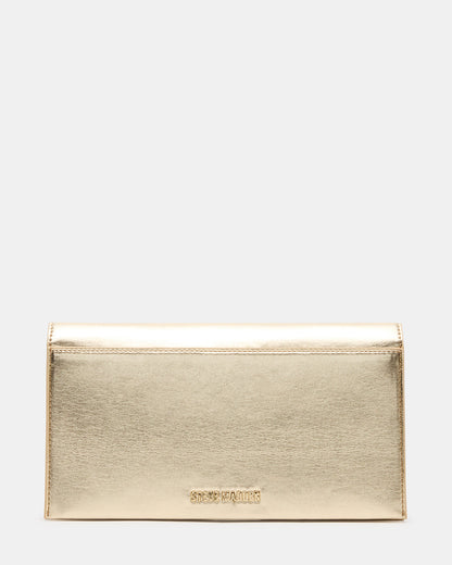 JULIANA Bag Gold Women's Crossbody Clutch Handbag - Steve Madden