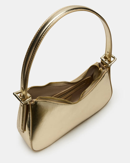 SMITH Bag Gold Asymmetric Shoulder Handbag - Steve Madden