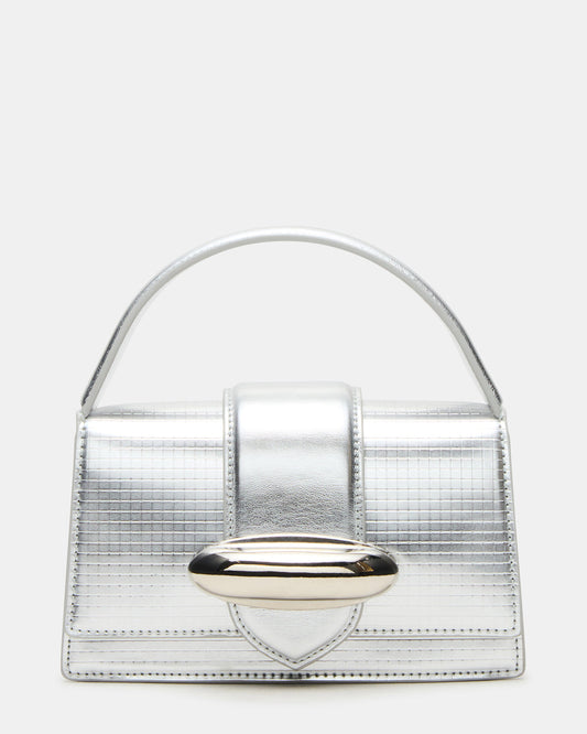 MISHELL Bag Silver Disco Top-Handle Mini Handbag - Steve Madden